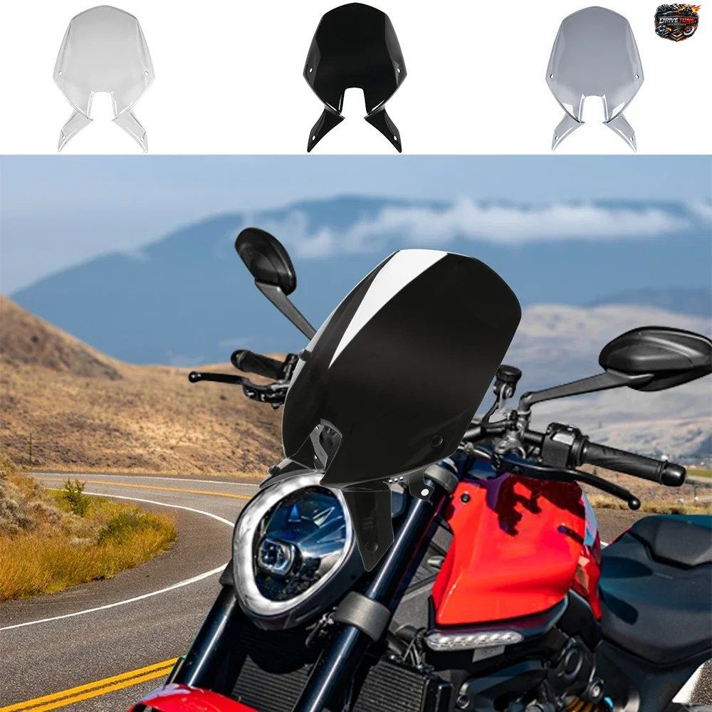MONSTER 937 950 スポーツツーリングスタイラー用ウインドスクリーン、ウインドシールド、オートバイ用ウインドバイザー、デフレクター、DU