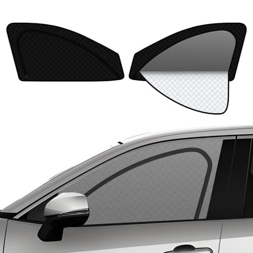 【ハンドルカバー付き】2in1一体式 トヨタ RAV4 50系 着脱簡単 サンシェード メッシュカーテン マグネット式 換気 H31.4-R7.12 RAV4 MXAA5# AXAH5# 遮光 サイド用 運転席 助手席 日除け 2枚ts