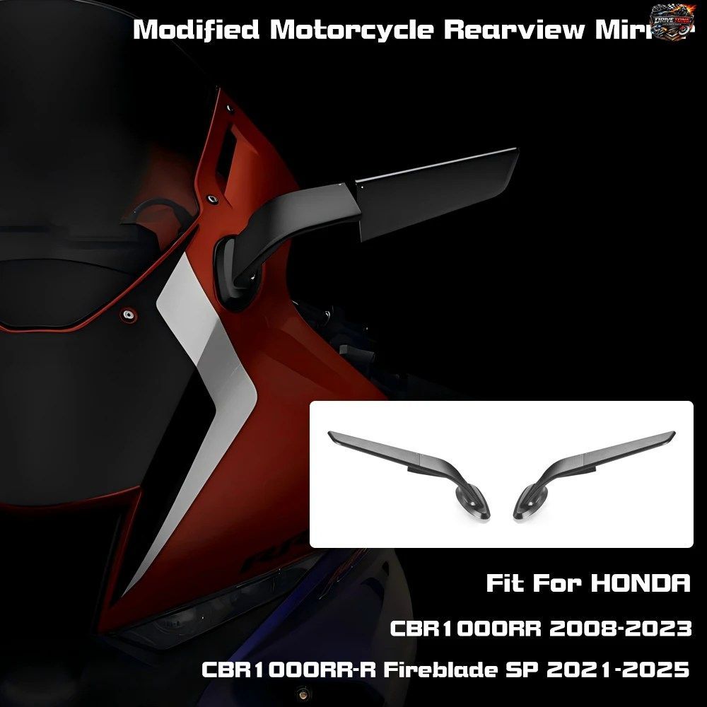 ホンダ CBR 1000 RR R CBR1000RR CBR1000RR-R FIREBLADE SP 2008-2025 用 CNC 回転式ウィンドスイベルリアビューミラー