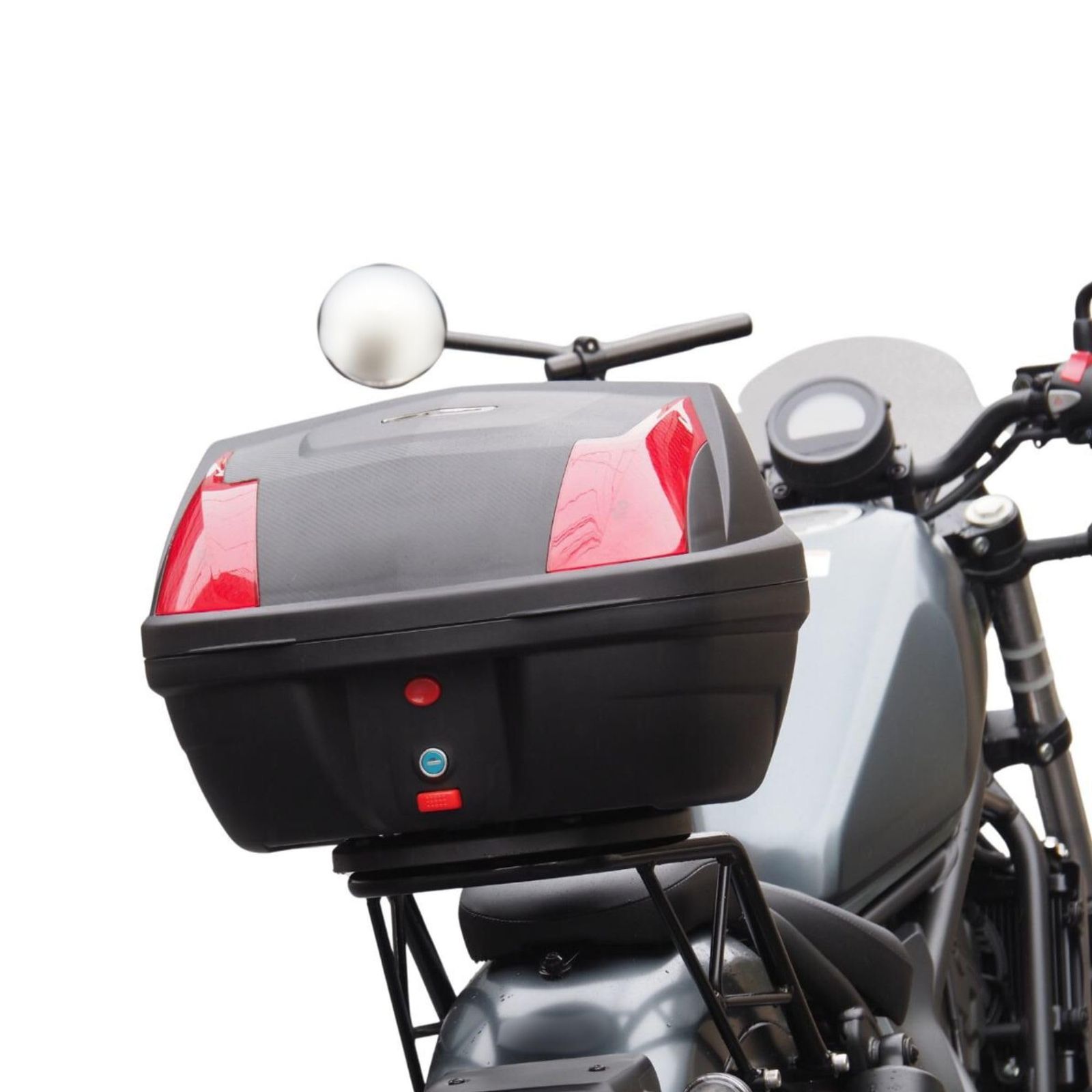 新品 ワールドウォーク レブル250/500用リアキャリア_ファットバータイプ 32リッターボックスセット wca-62-hwb32