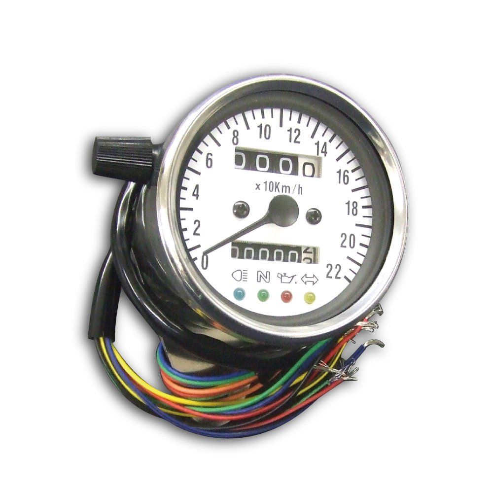 新品 アルバ 140kmスケールスピードメーターφ60 インジゲーター付 802-0001