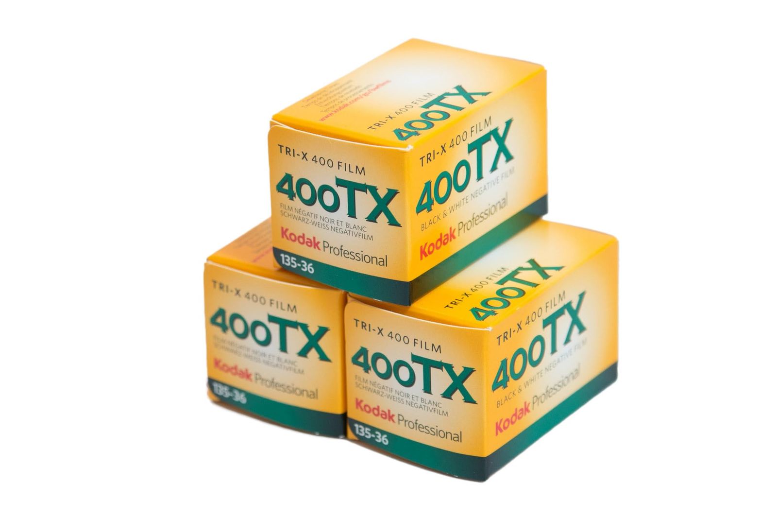新品 Kodak 白黒ネガフィルム トライ-X400 35mm 36枚撮 3本セット 