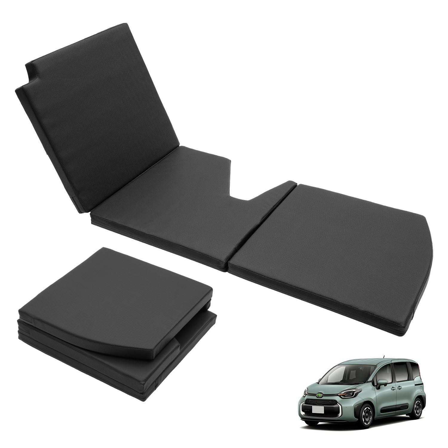 新品 CARVANTA 新型 シエンタ 10系 7人乗り 車中泊マット ベッド 折り畳み 段差解消 快適睡眠 多機能カーマット トヨタに適応 SIENTA MXP系 MXPC10G MXPL10G MXPL15G 2021年12月~現行 PVC+EPE 超軽量