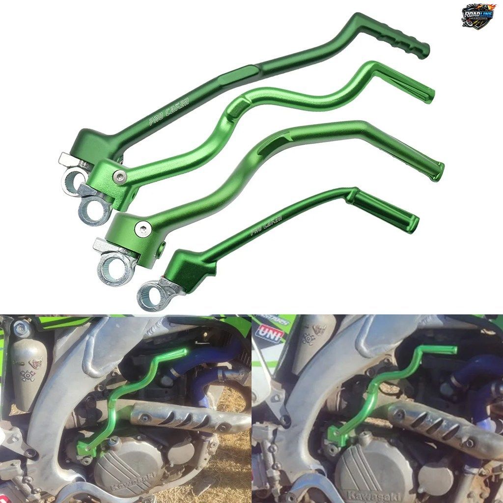 カワサキ KX250F KX450F KX 250F 450F KLX450R KLX 450R ピットバイク用 CNC アルミニウム鍛造キックスタートスターターレバーペダル