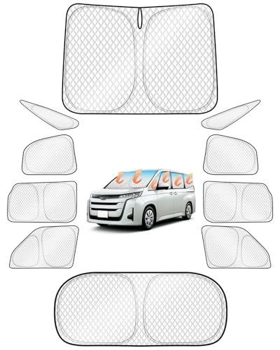 「令和8年 6層構造」SUNVIC 新型 ヴォクシー ノア 90系 車用サンシェード 遮光シェード 車窓日よけ ワンタッチタイプ 吸盤不要 6層構造 光漏れ防止 UVカット 車窓日よけ 車中泊グッズ 盗難防止アウトドア 仮眠 車内の暑さ対策 取付簡単 10ts