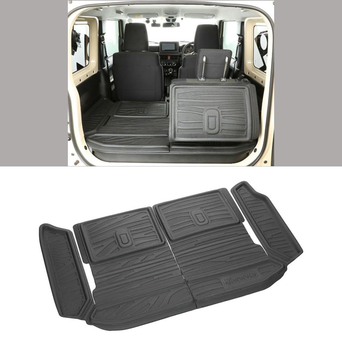 カーメイト(CARMATE) スズキ 新型 ジムニー JB64 JB74 専用 防水 加工 ラゲッジマット トランクマット カーゴトレイ IA810ts