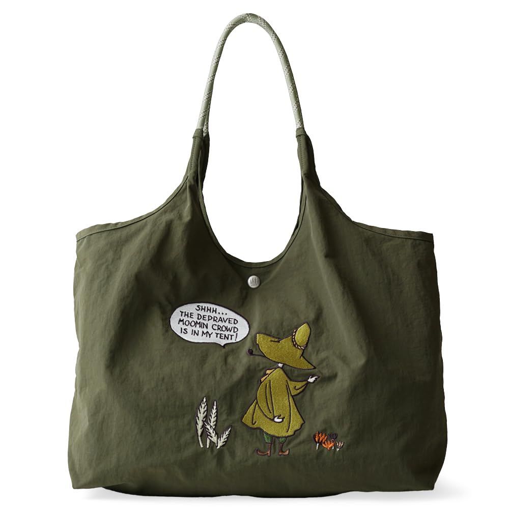 [ムーミン] リッチな刺繍のトートバッグ トートバッグ 15L RMPK-01 Khaki [N.Khaki]