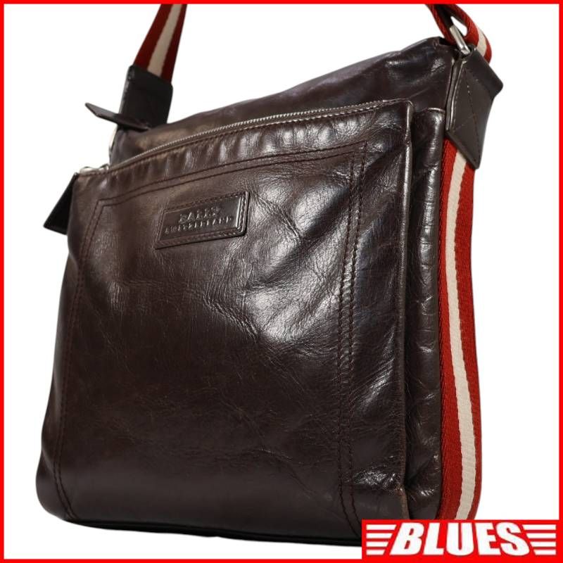 BALLY バリー ショルダーバッグ 斜め掛け ストレイプ レディース 革 クロスボディバッグ ショルダーバッグ一覧←SEULB屋着古← HS664