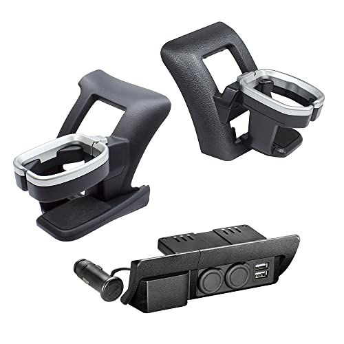 200系 ハイエース バン/ワゴン/コミューター専用 【3点セット】 ドリンクホルダー 運転席用/助手席用 増設電源ユニットts