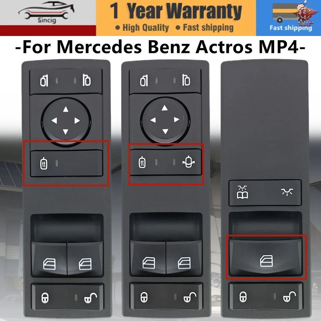 メルセデスベンツ トラック アクトロス MP4 2011-2020 用 電子ウィンドウスイッチ A9605450813 A9605450913 A9605451213