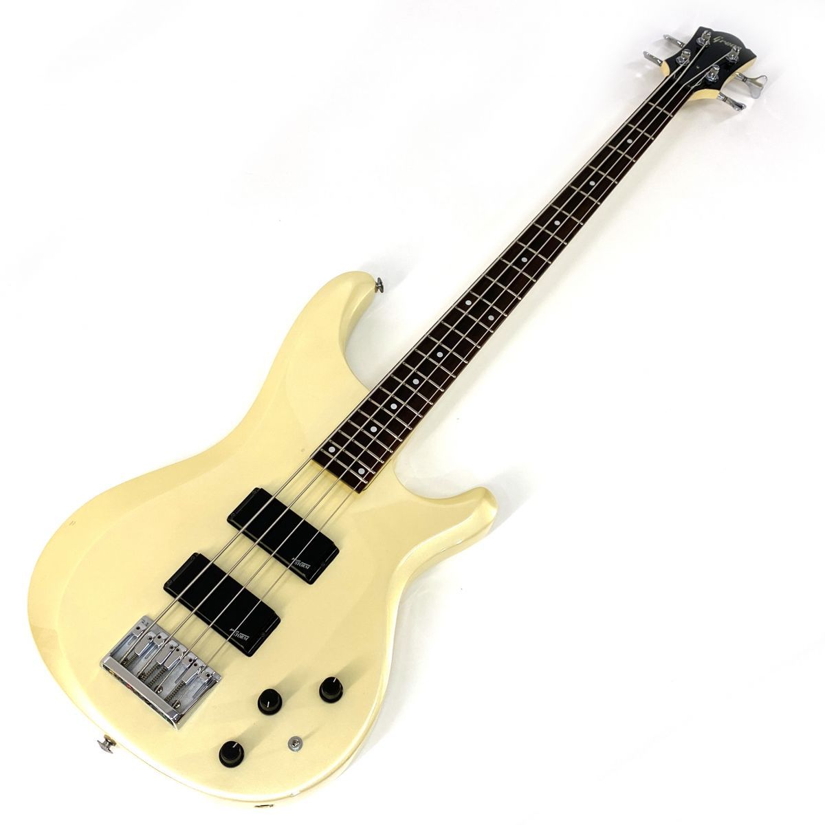 Greco グレコ PS650 パールホワイト アクティブ ペガサスベース エレキベース ※中古