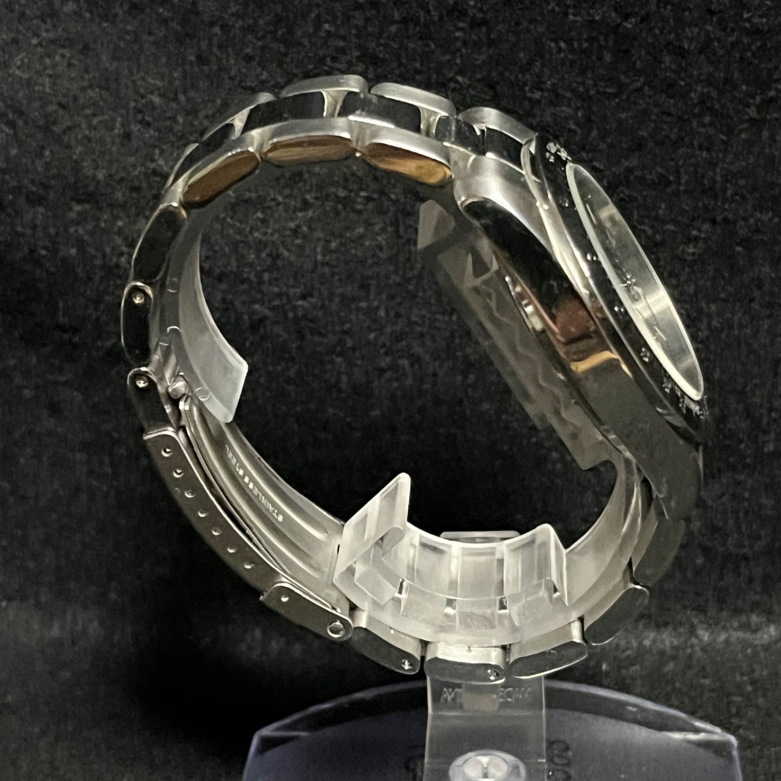 稼動品】 STEFANO VALENTINO CG100-M 腕時計 シルバー クロノグラフ 