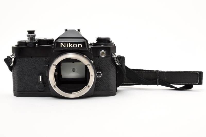 実用品 Nikon ニコン FE 黒 ブラック ボディ フィルム一眼カメラ AR-1レリーズボタン付き #4184-13