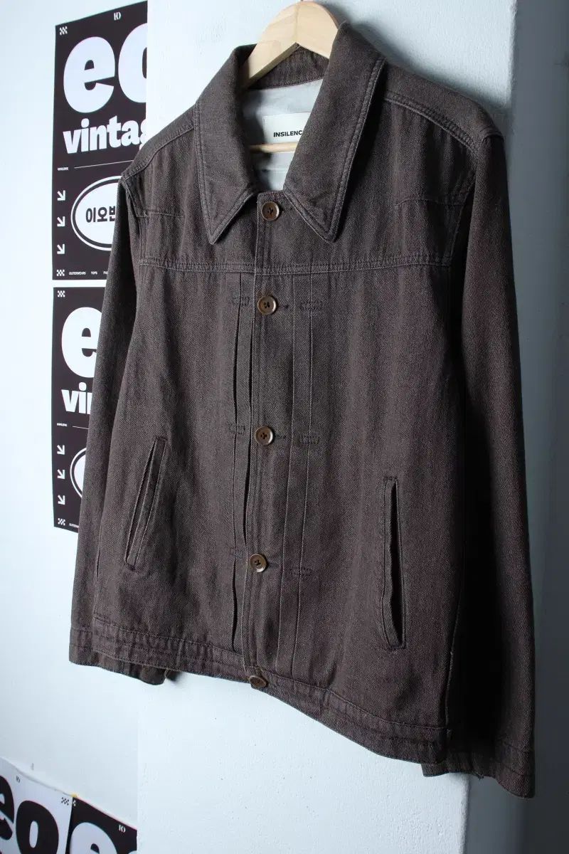(M-XL) INSILENCE ジップアップ ウィンドブレーカー アウター ジャケット トラッカー 1世代-7FA0