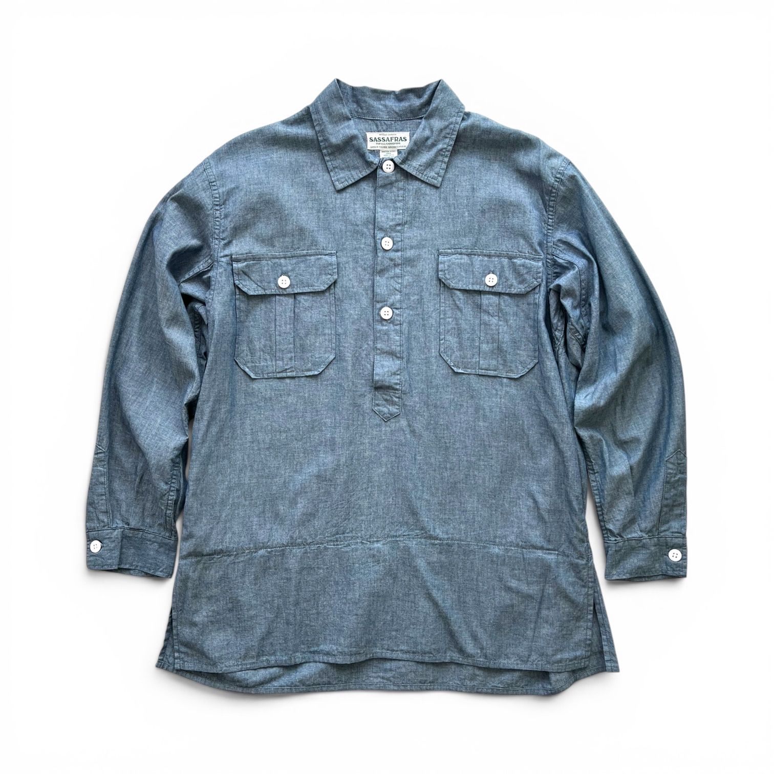 SASSAFRAS ササフラス LAND SCAPER SHELL HALF プルオーバーシャツ