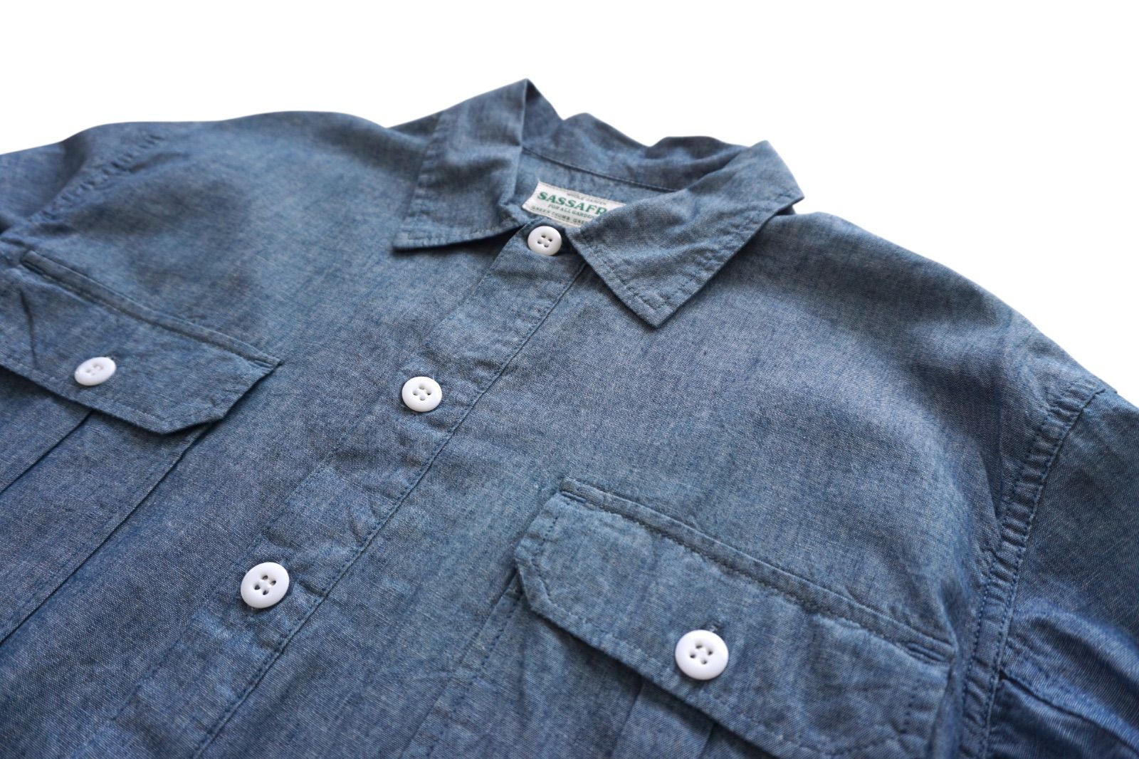 SASSAFRAS ササフラス LAND SCAPER SHELL HALF プルオーバーシャツ