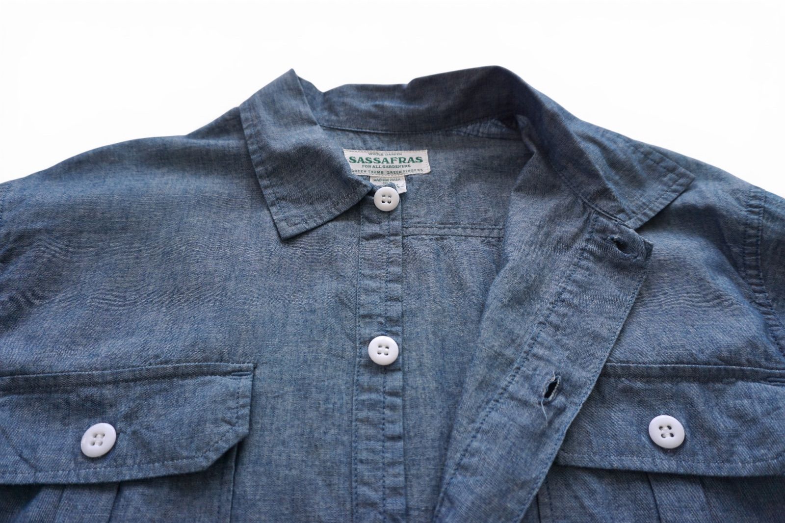 SASSAFRAS ササフラス LAND SCAPER SHELL HALF プルオーバーシャツ