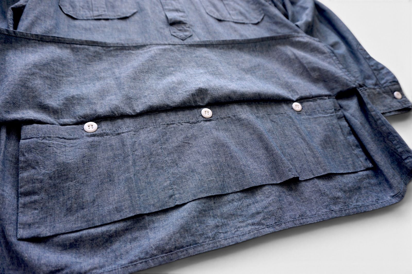 SASSAFRAS ササフラス LAND SCAPER SHELL HALF プルオーバーシャツ