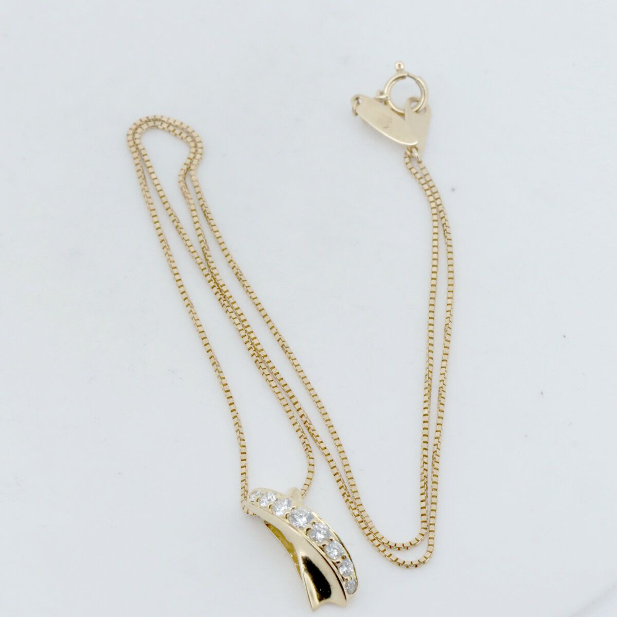 MONNICKENDAM モニッケンダム ダイヤモンド ネックレス 0.51ct K18PG 