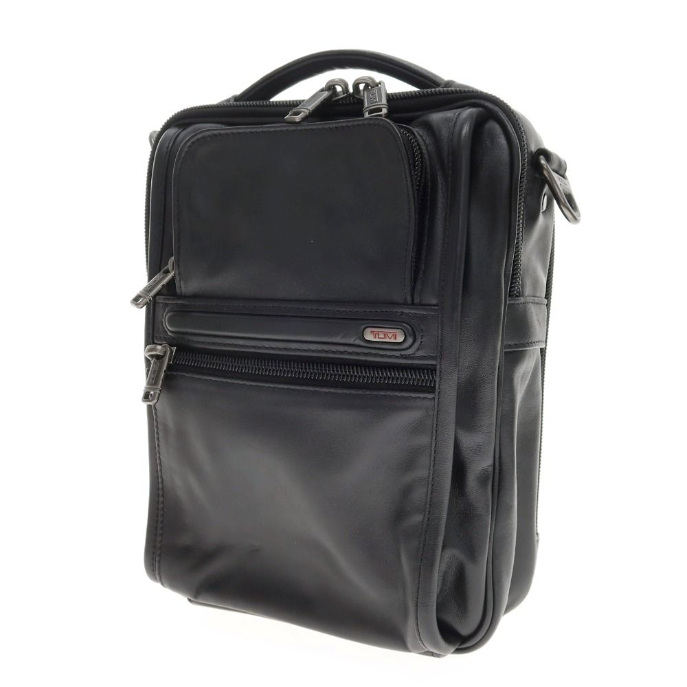 TUMI 92106D4 ショルダーバック メンズ 【】トゥミ TUMI 92106D4 レザー ショルダーバッグ ブラック