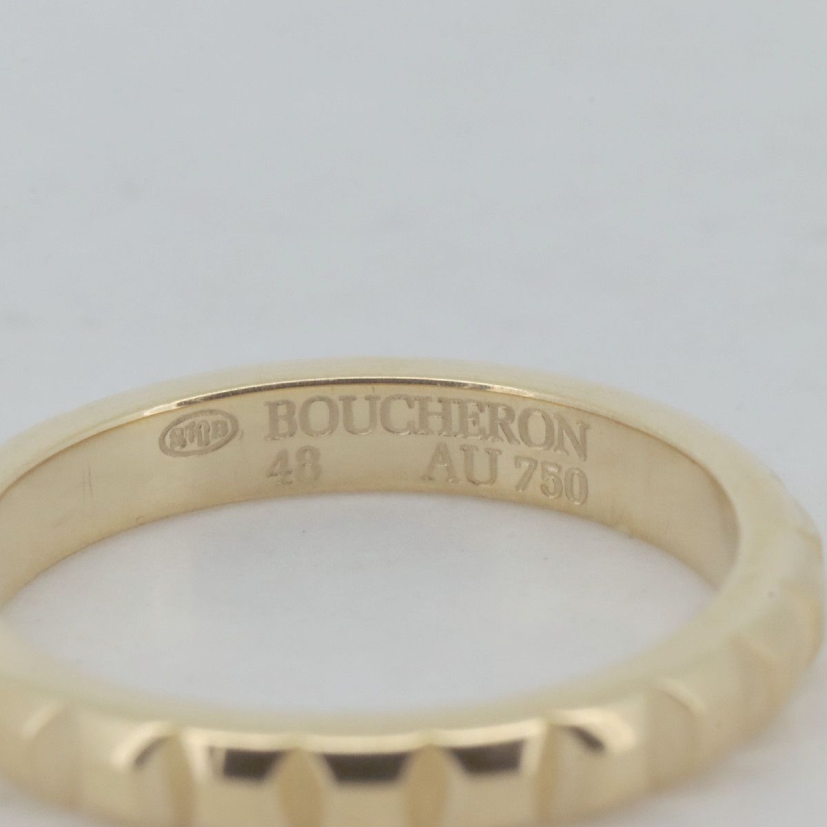 BOUCHERON ブシュロン キャトル キャトル クルドパリ リング 8号 K18YG 