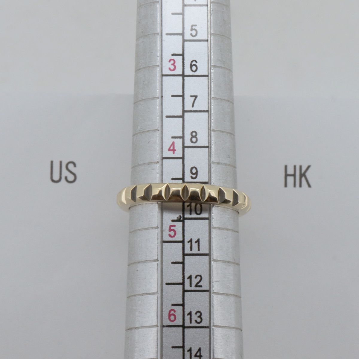 BOUCHERON ブシュロン キャトル キャトル クルドパリ リング 8号 K18YG 