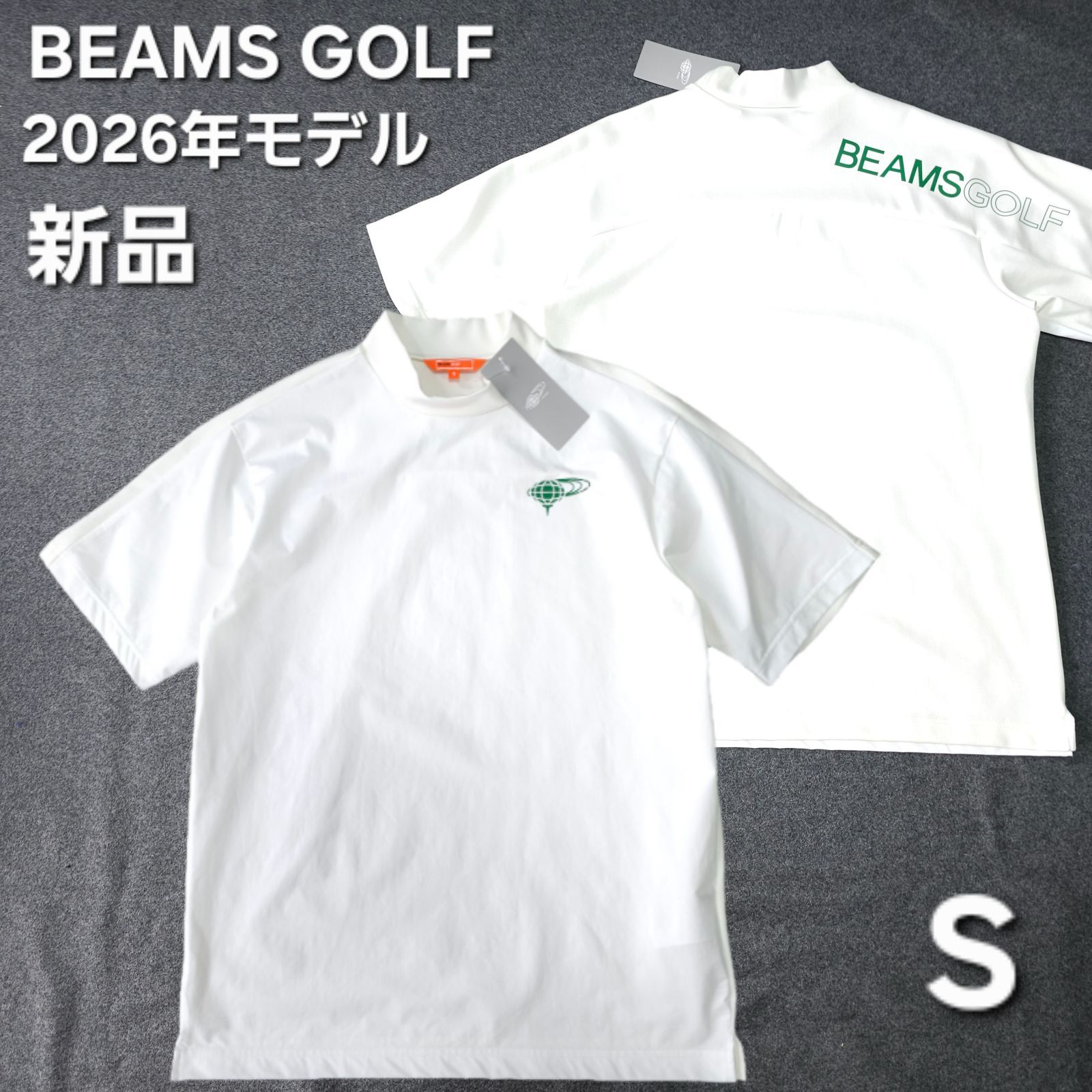 BEAMSGOLF ポロシャツ ホワイト BEAMS GOLF（ビームス ゴルフ） ロゴ