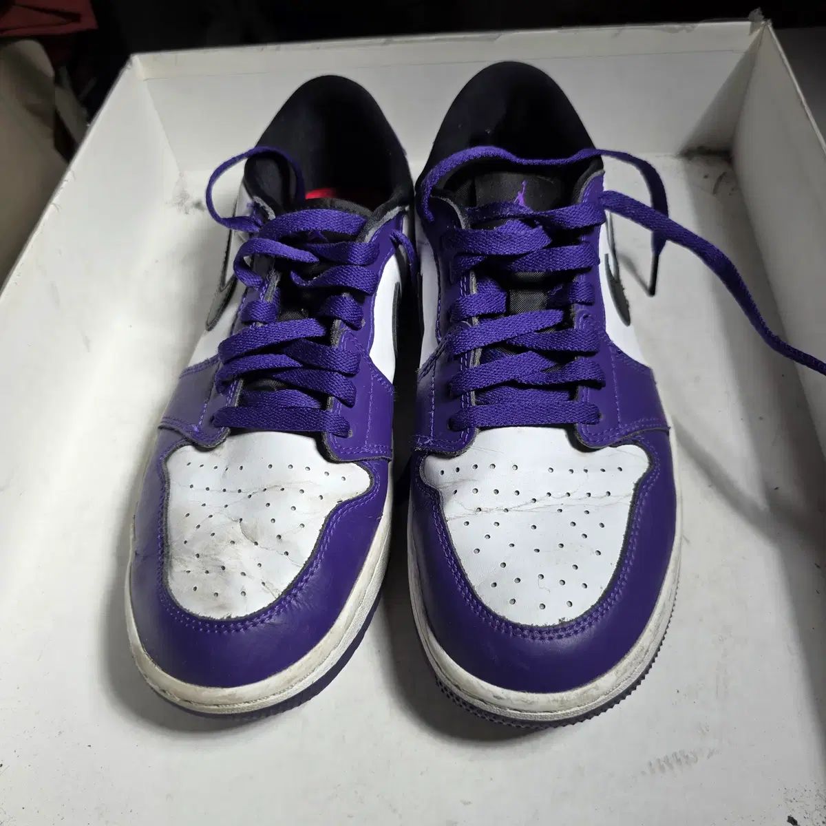 171 NIKE エアジョーダン 1 ロー ゴルフ コート パープル 270mm