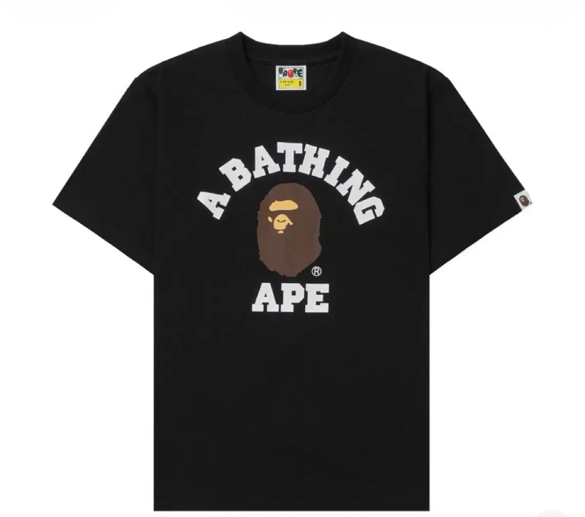 A BATHING APE® カレッジ ロゴ Tシャツ ブラック