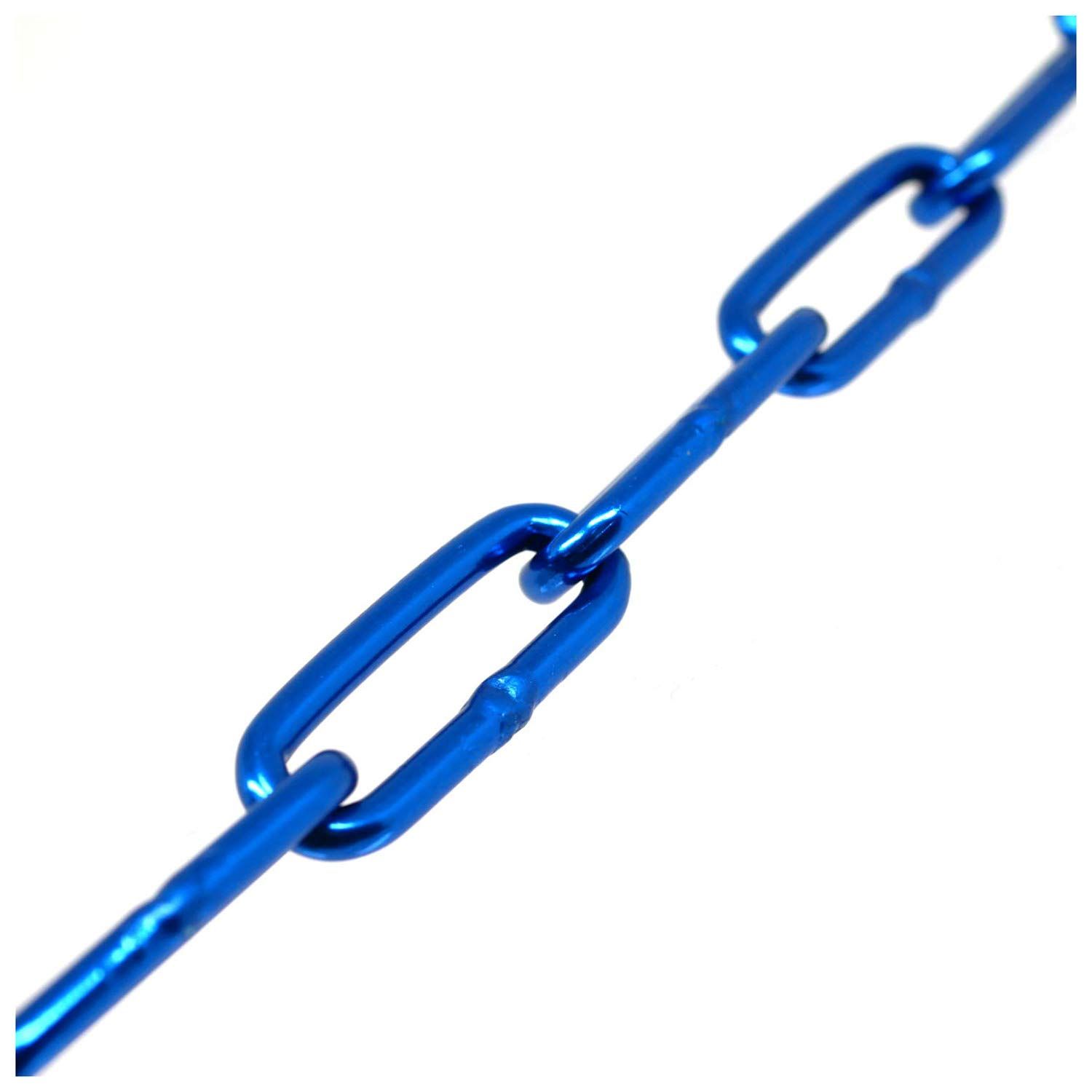 新品 水本機械製作所(Mizumoto Machine) アルミカラーチェーン MM 6mm×15m リール巻 AL-6B J-078 国産 ブルー