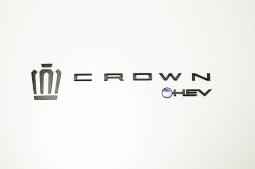 R◆【Grazio & Co.】クラウンスポーツエンブレム３点SET マッドブラック フロント王冠マーク＋リヤクラウンロゴ＋HEVロゴ 2c6ee985