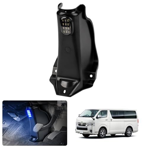 R◆GIMUYA トヨタ ハイエース 200系 ステアリングコラムホールカバー 1/2/3/4/5/6/7/8型 専用設計 LEDフットライト付き ホールカバー 足元 カバー シャフトカバー 標準 ワイド ABS素材 耐磨 耐熱 便利 カスタ 0867e8b2