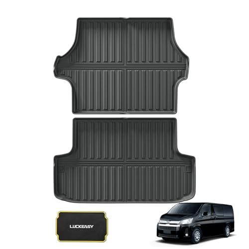 R◆LUCKEASY トヨタ ハイエース 200系 KDH200 TRH200 専用 ラゲッジマット 防水マット 3D立体マット トランクマット HIACE 200系 ラゲッジトレイ トランクトレイ ラゲッジカバー カーゴマット TPE素材 37ce780f