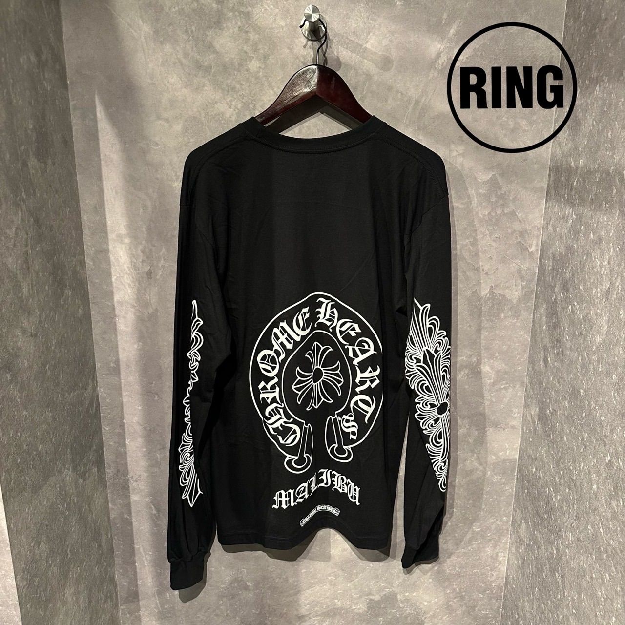 Chrome Hearts MALIBU LTD Horseshoe L/S Tee BLK