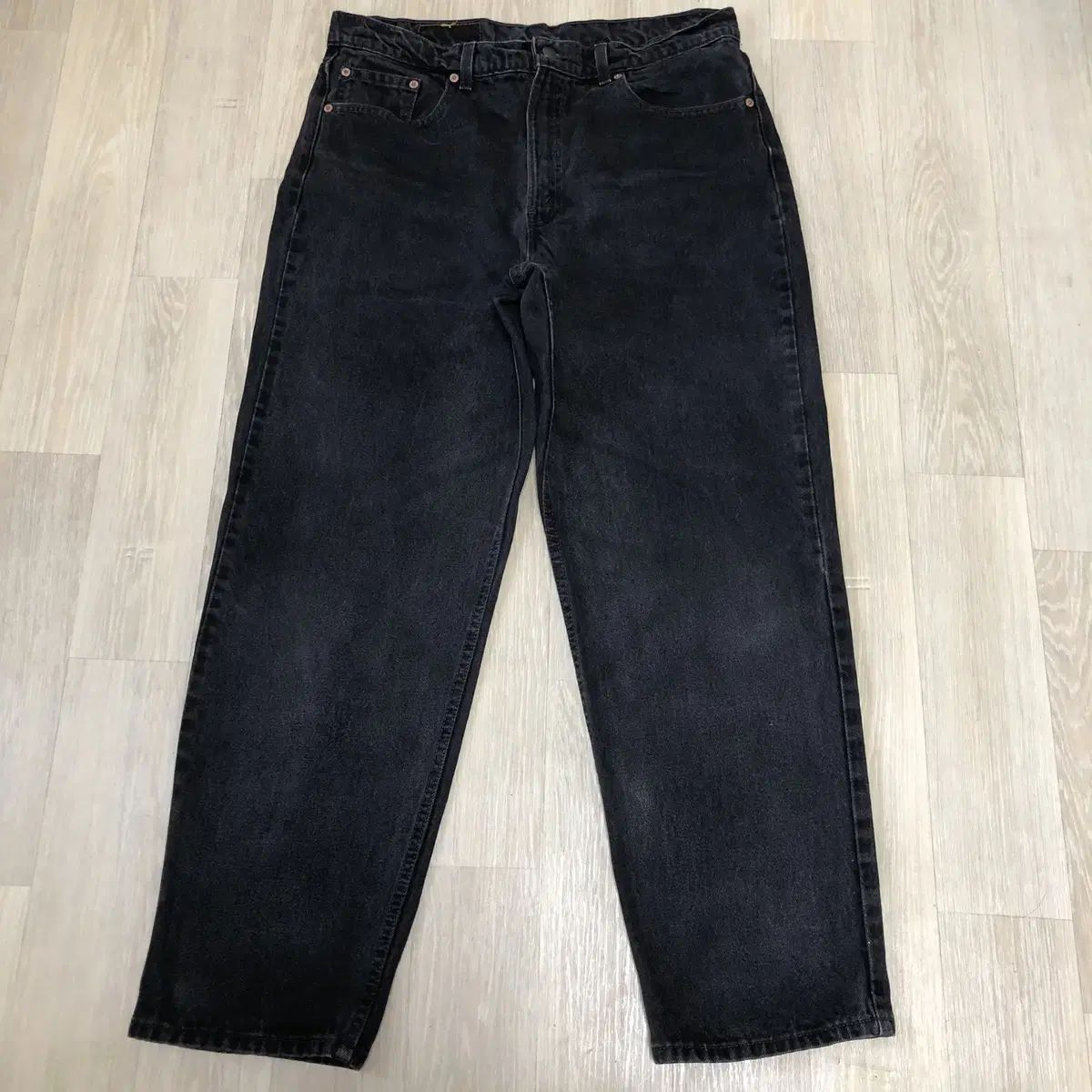 90's リーバイス LEVI'S アメリカ製 550 リラックスドフィット ブラックデニム