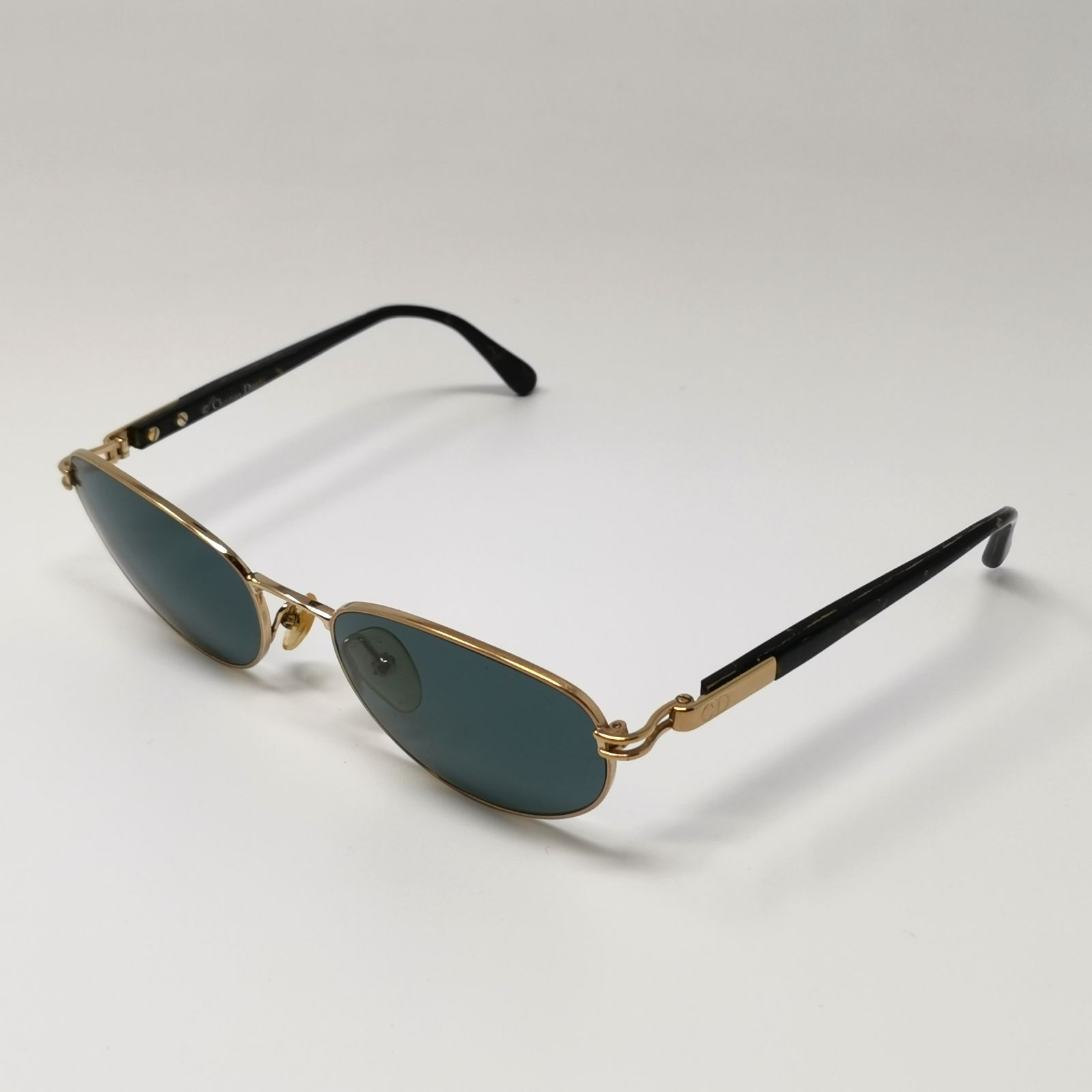 Chiristian Dior サングラス ブルー べっ甲 度なし 中古美品 本体のみ 管理番号 KKVNKO2402