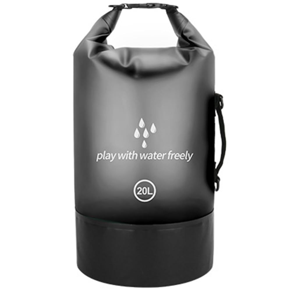 FUPUONE Dry Bag 2l 5l 10l 20l Waterproof Sea Fishing Mountaineering (Black, 20L) [Black] [20L]