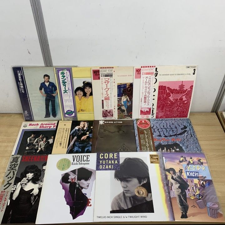 □01)【1点限り!】歌謡曲などのレコード まとめ売り約45点大量セット