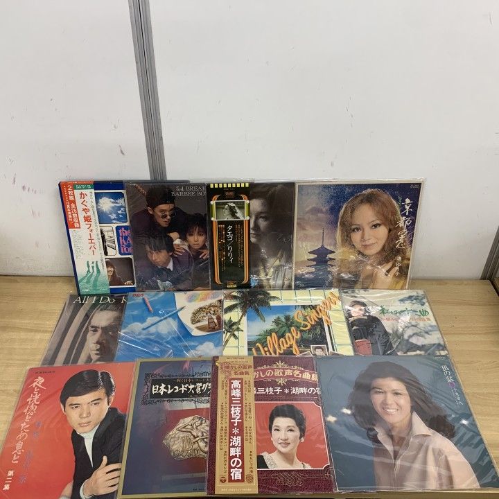 □01)【1点限り!】歌謡曲などのレコード まとめ売り約45点大量セット