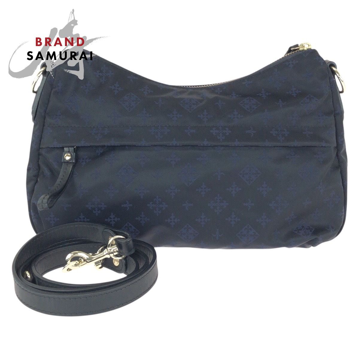 美品 russet ラシット 2way ネイビー ゴールド金具 シルバー金具 ナイロン/ポリエステル ショルダーバッグ メッセンジャーバッグ 602854【中古】