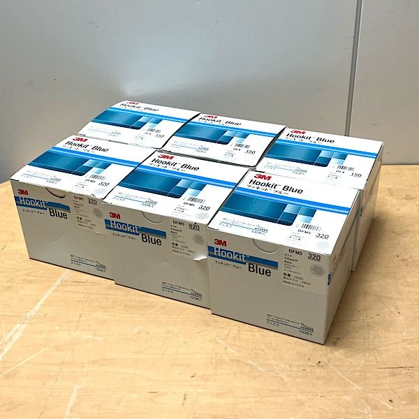 3M Hookit Blue 研磨材 125mm径 320×3 150×3 6個セット ●127082