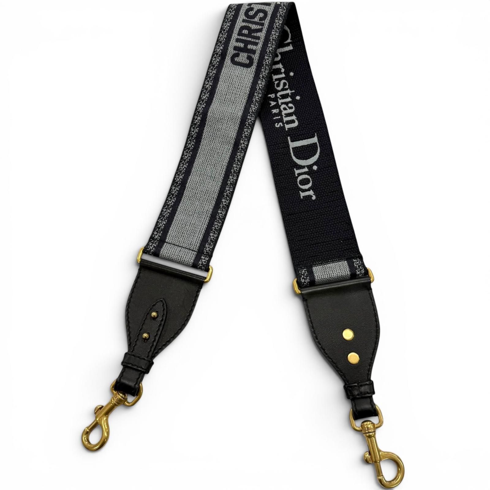 美品▽Christian Dior クリスチャンディオール キャンバス レザー エン 