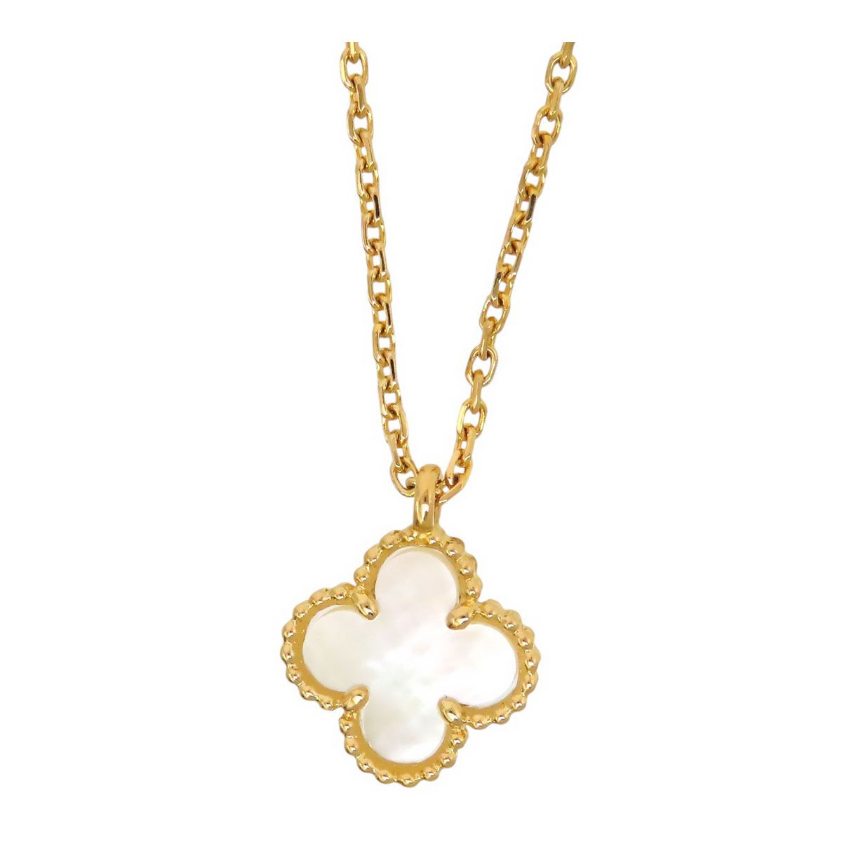 ヴァンクリーフ＆アーペル スウィート アルハンブラ ネックレス VCARF69100 Au750 (K18YG) レディース Van Cleef & Arpels【中古】 【ジュエリー】