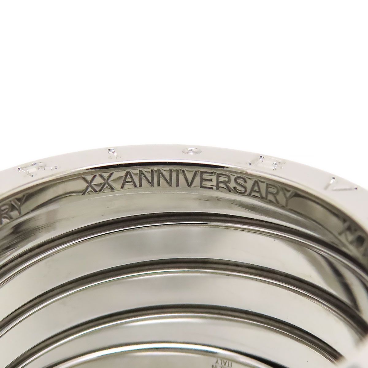 ブルガリ ビーゼロワン リング L #56 Au750 (K18WG) ユニセックス BVLGARI [美品] 【中古】 【ジュエリー】 ブルガリ ビーゼロワン リング L #56 Au750 (K18WG) ユニセックス