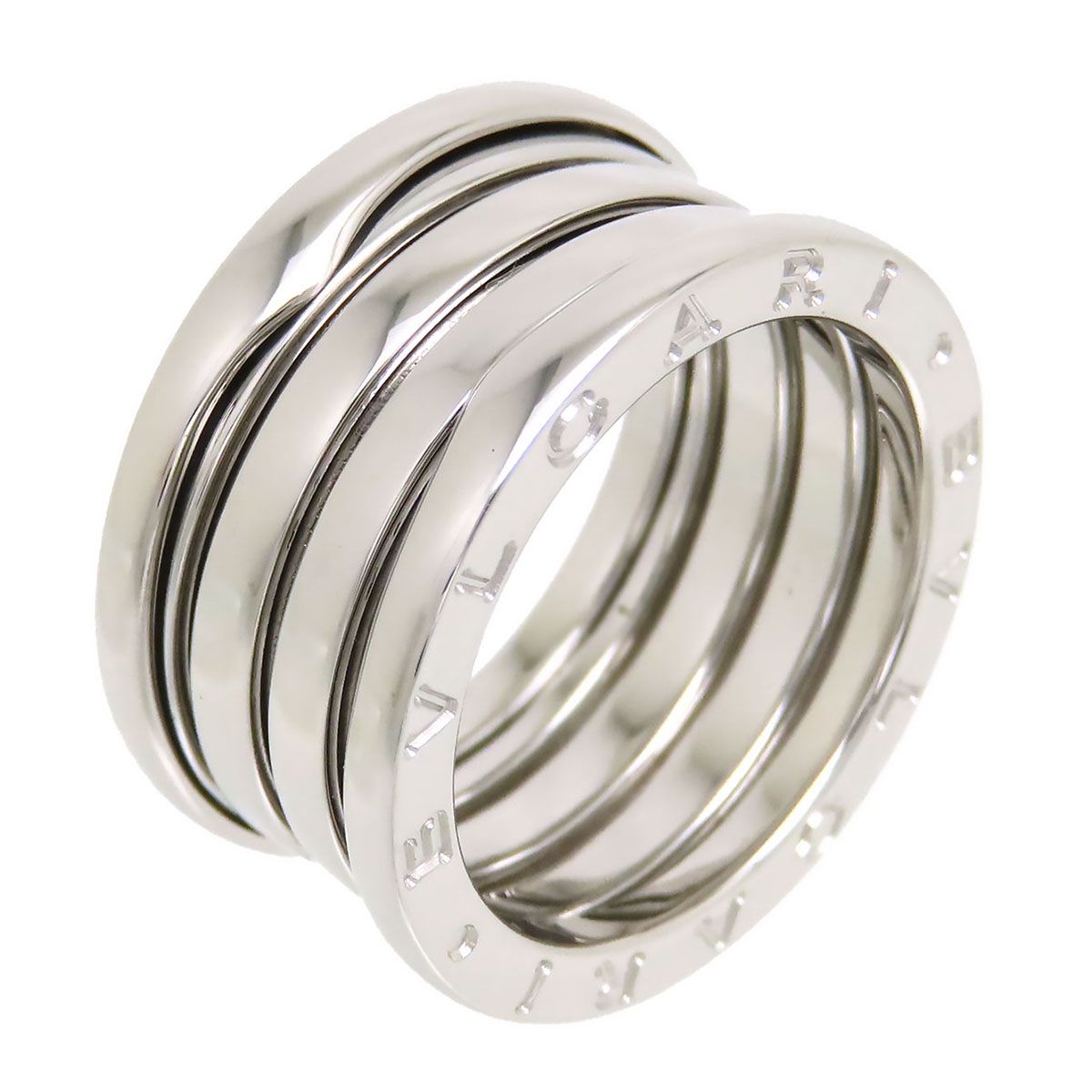 ブルガリ ビーゼロワン リング M #55 750 (K18WG) レディース BVLGARI【中古】 【ジュエリー】