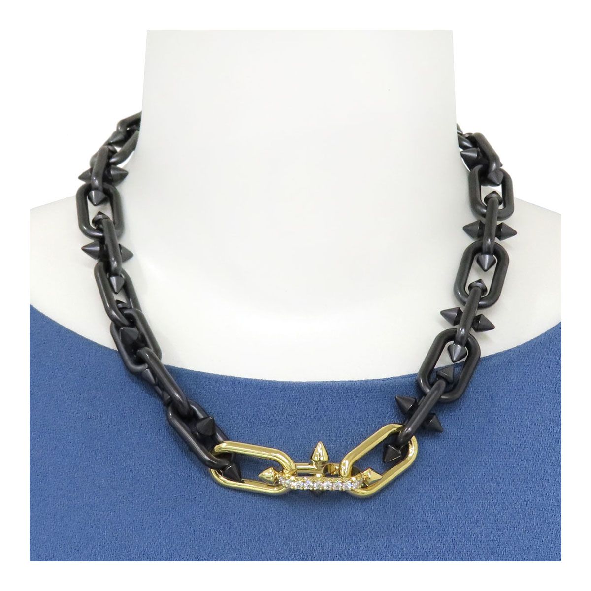 ティファニー タイタン by ファレル ウィリアムス ネックレス Ti(チタン) Au750 (K18YG) ユニセックス TIFFANY&Co.【中古】 【ジュエリー】