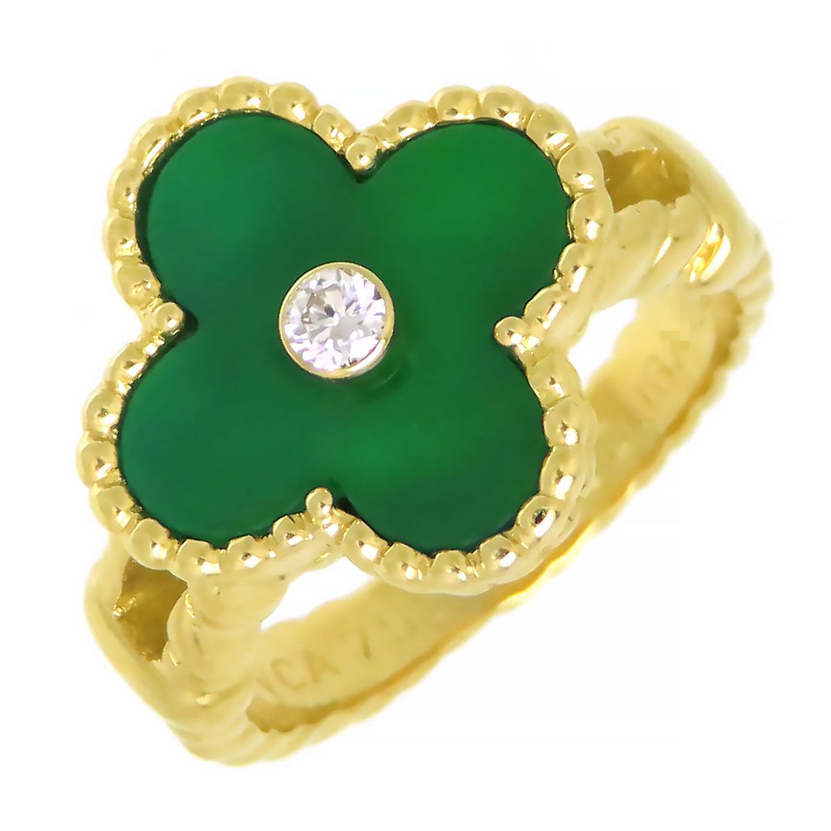 ヴァンクリーフ＆アーペル ヴィンテージ アルハンブラ リング #10 750 (K18YG) レディース Van Cleef & Arpels【中古】 【ジュエリー】