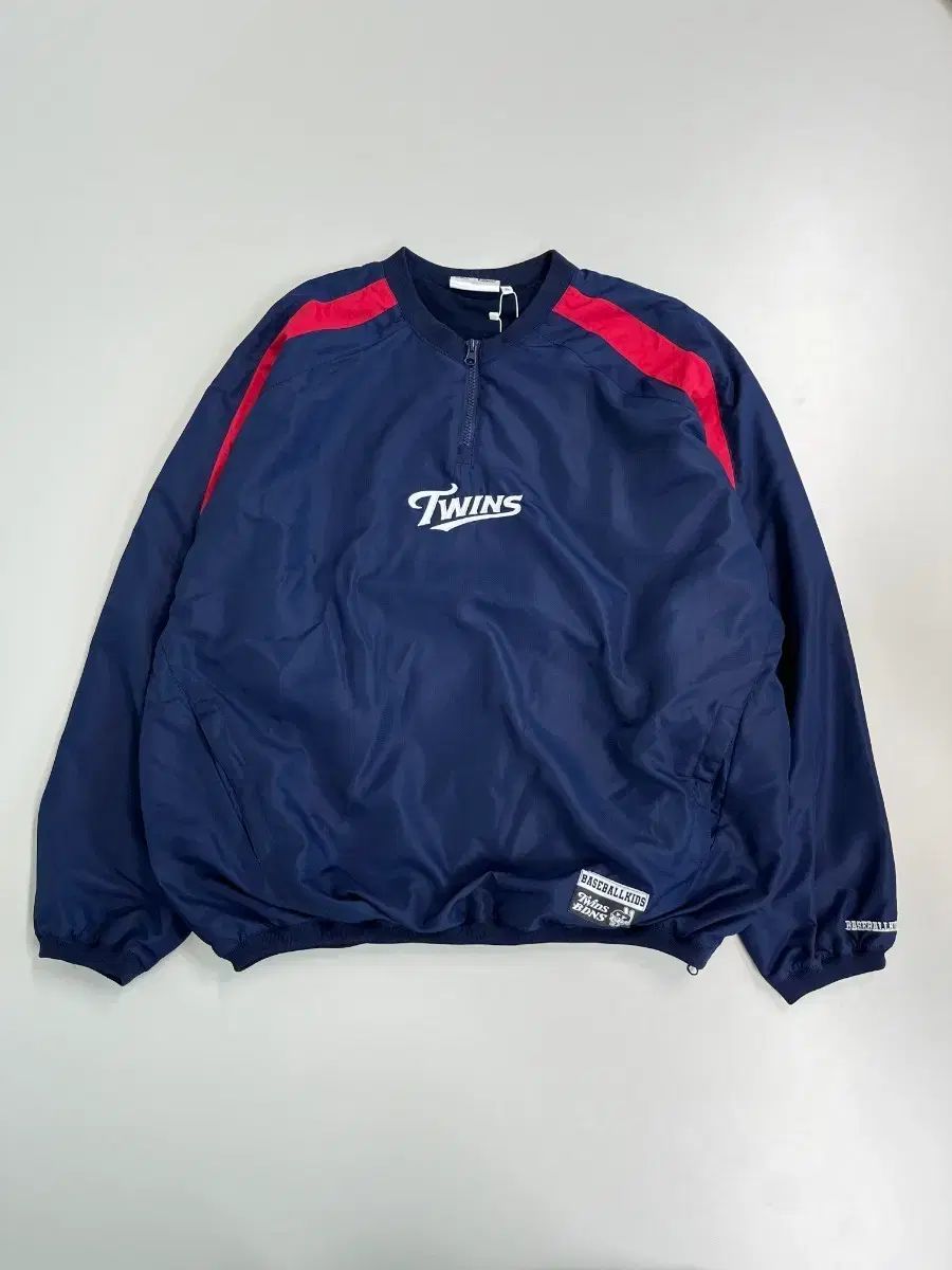 正規品/新品 BDNS X LG TWINS ハーフ ジップアップ ネイビー