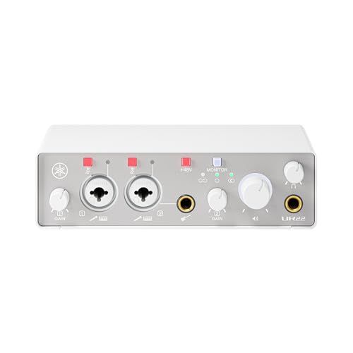 ヤマハ YAMAHA USB2.0 オーディオインターフェース 24bit/192kHz 2イン/2アウト 音楽制作 レコーディング 配信 ループバック機能 ホワイト UR22MK3 W 国内発送