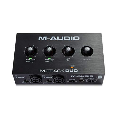 M-Audio USB オーディオインターフェース 音楽制作ソフトウェア付 Mac Win DTM DAW 低ノイズ ライブ配信 再生 宅録 M-Track Duo 国内発送